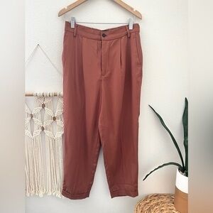 Zara pants Woman Brick Pink Trousers